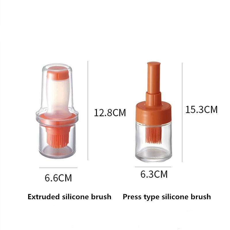 Silicone Oil Bottle & Brush
