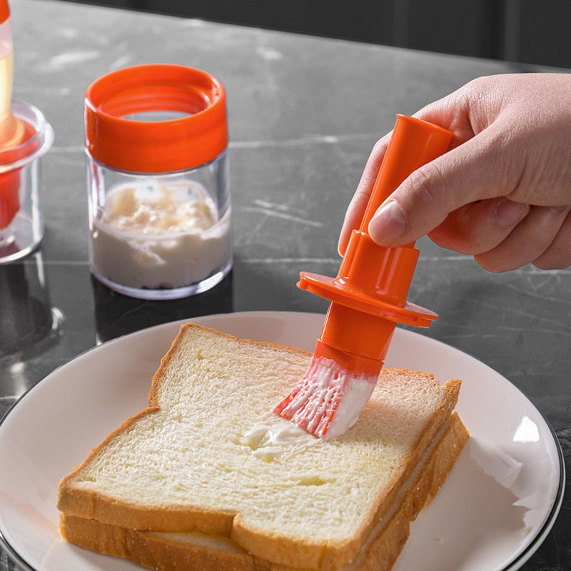 Silicone Oil Bottle & Brush
