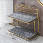 Golden Frame Bathroom Storage Rack