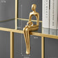 Abstract Golden Miniature Sculptures