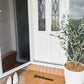 Welcome with Love Semi-Circle Doormat Embossed