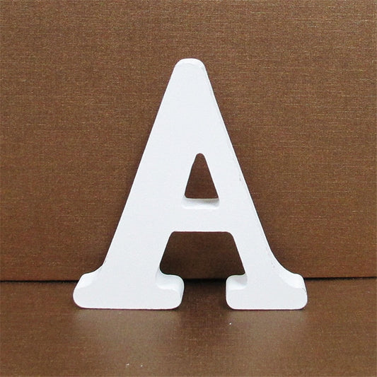 White Block Letters and Numbers