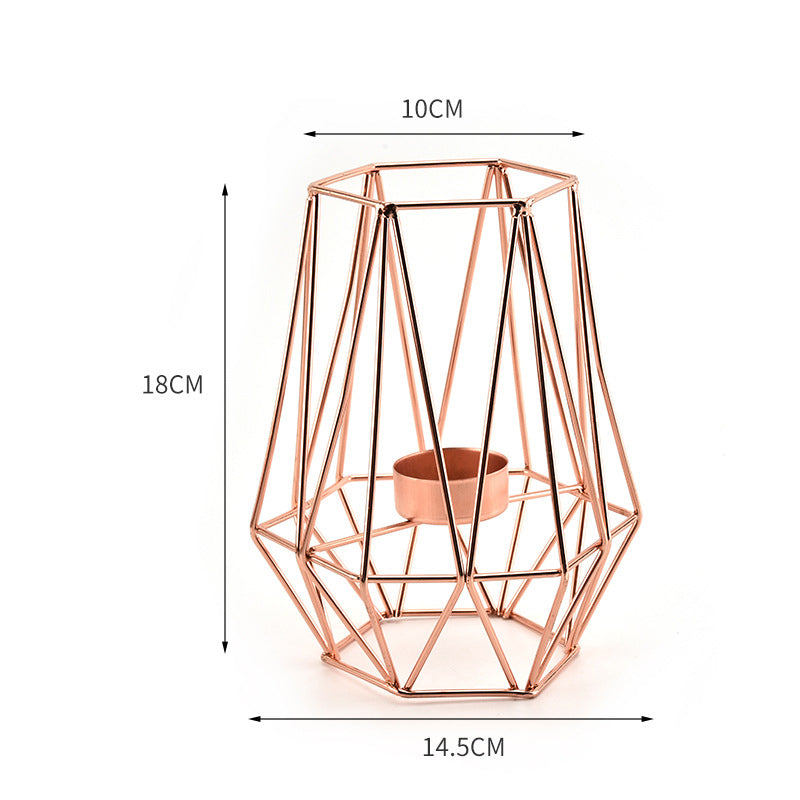 Geometric Tall Tea Light Holder