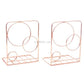 Metallic 2 Piece Book Ends